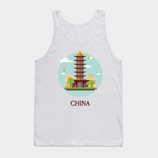 China Peoples Republic PRC Beijing Tourist Travellers Edition Tank Top